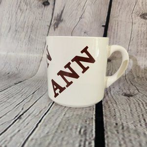 Vintage 1977 "ANN" Mug